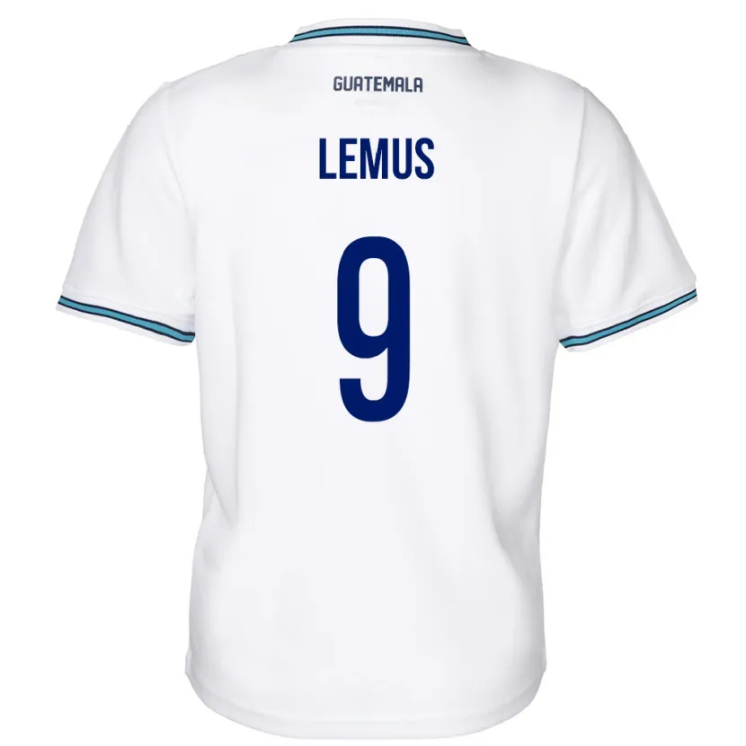 Danxen Kid Guatemala Erick Lemus #9 White Home Jersey 24-26 T-Shirt