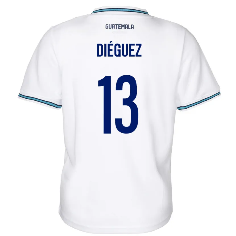 Danxen Kid Guatemala Jonathan Diéguez #13 White Home Jersey 24-26 T-Shirt