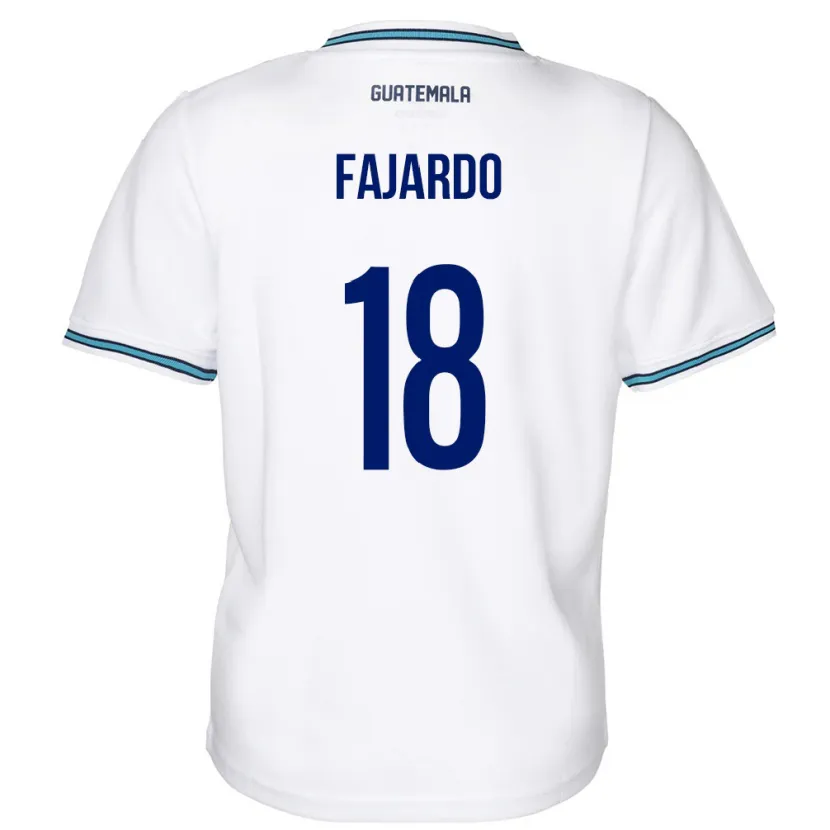 Danxen Kid Guatemala William Fajardo #18 White Home Jersey 24-26 T-Shirt