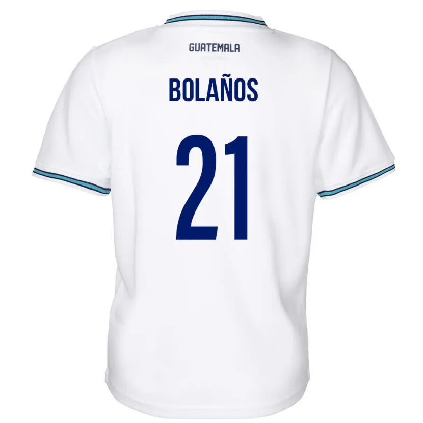 Danxen Kid Guatemala Diego Bolaños #21 White Home Jersey 24-26 T-Shirt