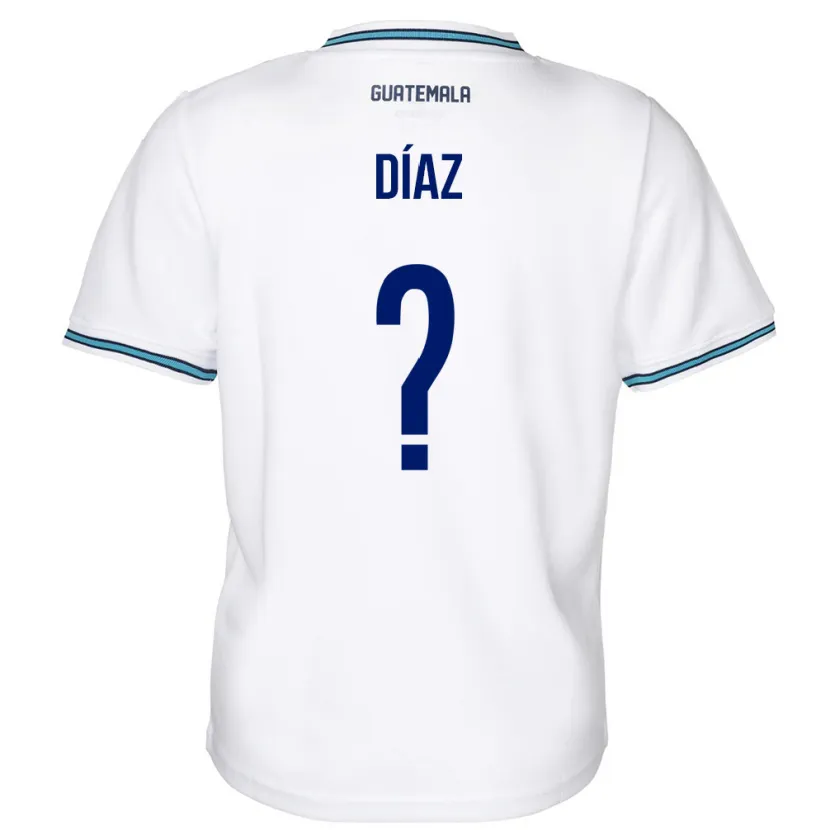 Danxen Kid Guatemala Hendryck Díaz #0 White Home Jersey 24-26 T-Shirt