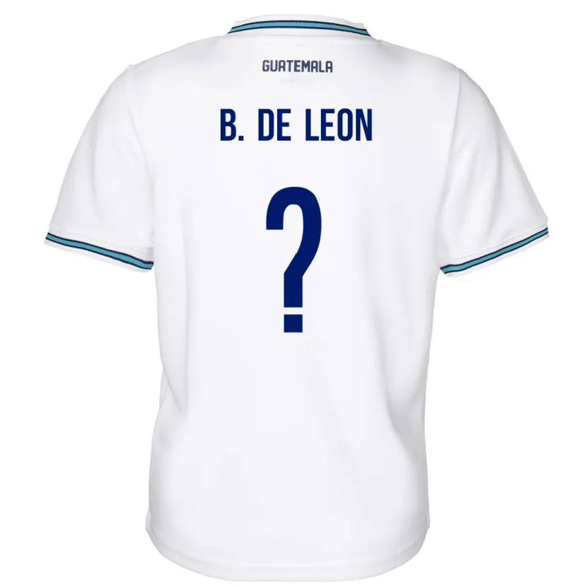 Danxen Kid Guatemala Brandon De Leon #0 White Home Jersey 24-26 T-Shirt