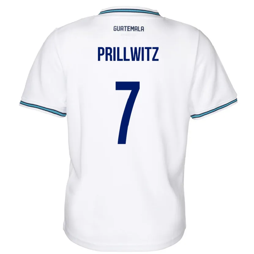 Danxen Kid Guatemala Héctor Prillwitz #7 White Home Jersey 24-26 T-Shirt