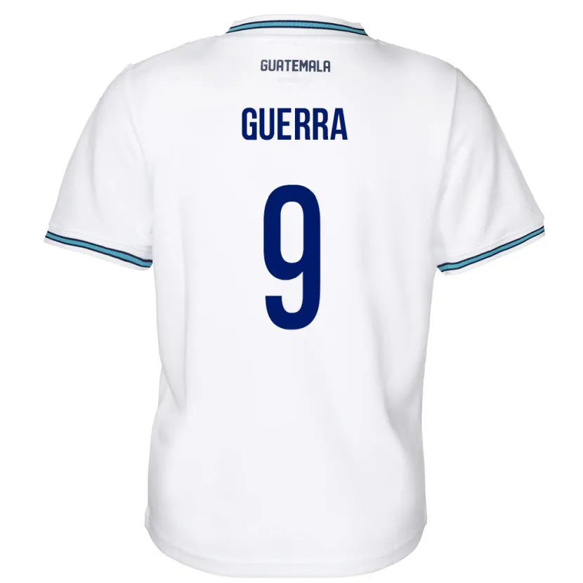 Danxen Kid Guatemala Oseas Guerra #9 White Home Jersey 24-26 T-Shirt