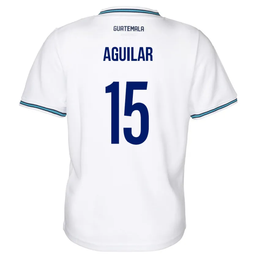 Danxen Kid Guatemala Carlos Aguilar #15 White Home Jersey 24-26 T-Shirt