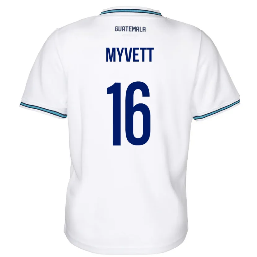 Danxen Kid Guatemala Jemery Myvett #16 White Home Jersey 24-26 T-Shirt