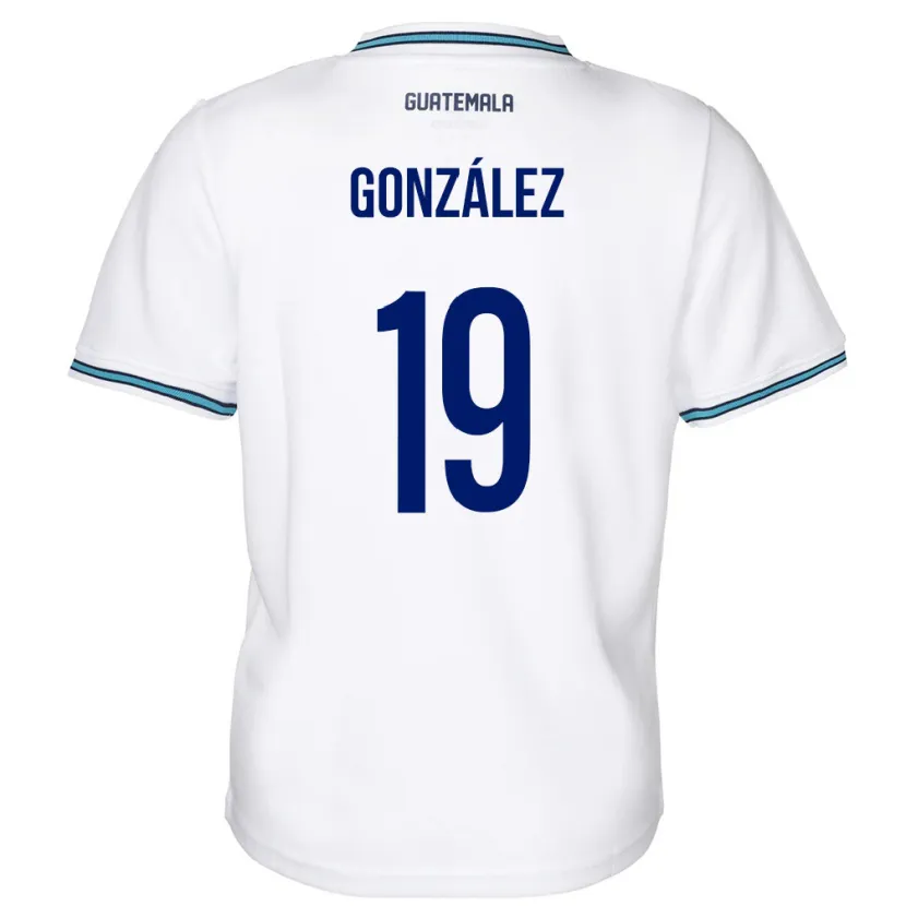 Danxen Kid Guatemala Karen González #19 White Home Jersey 24-26 T-Shirt