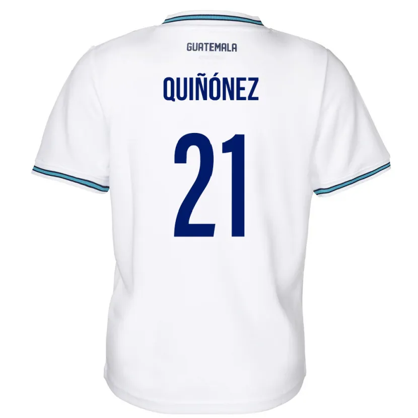 Danxen Kid Guatemala Andrea Quiñónez #21 White Home Jersey 24-26 T-Shirt