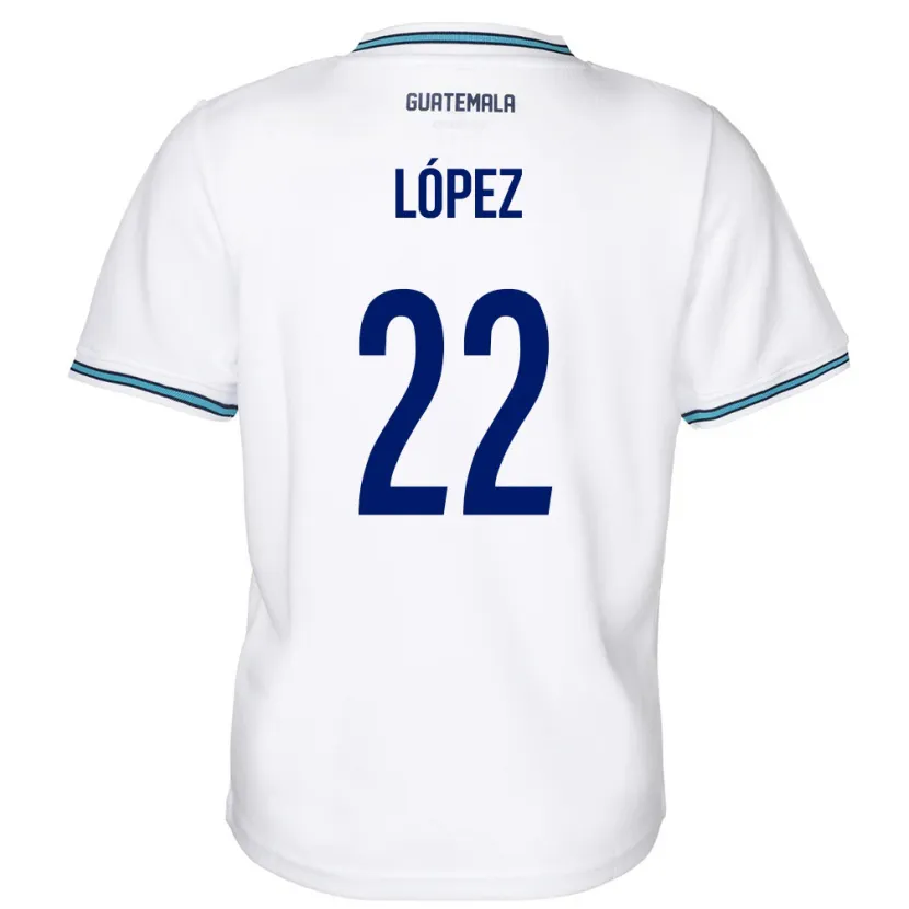 Danxen Kid Guatemala Whitney López #22 White Home Jersey 24-26 T-Shirt