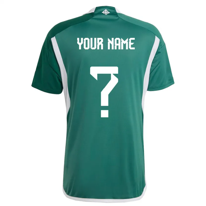 Danxen Kid Northern Ireland Your Name #0 Green Home Jersey 24-26 T-Shirt