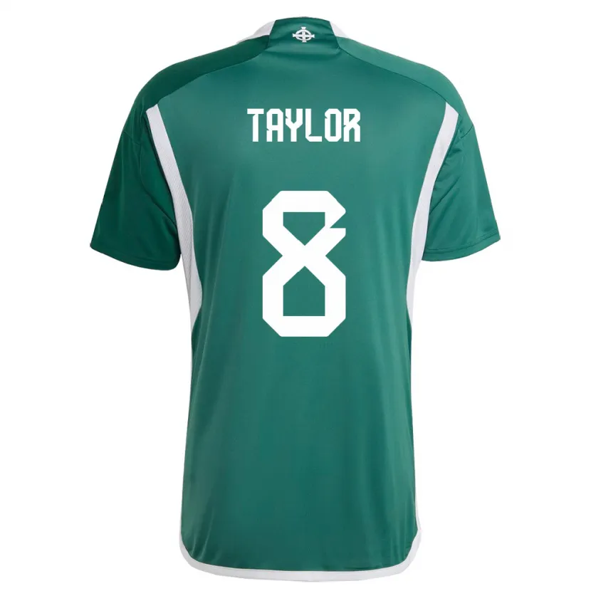 Danxen Kid Northern Ireland Dale Taylor #8 Green Home Jersey 24-26 T-Shirt