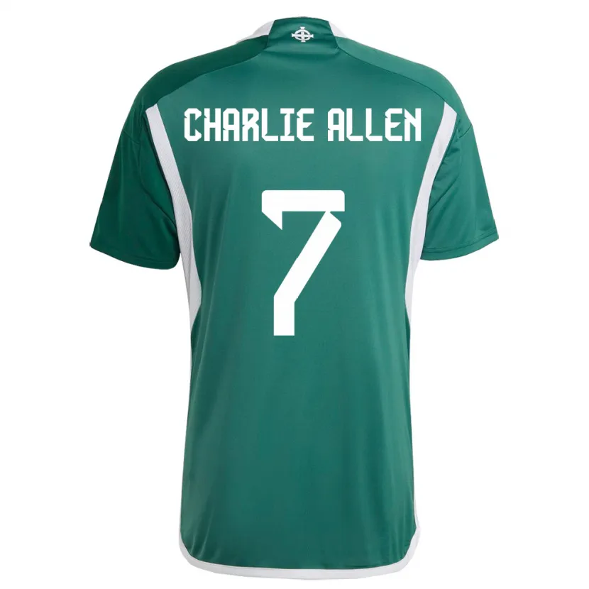 Danxen Kid Northern Ireland Charlie Allen #7 Green Home Jersey 24-26 T-Shirt