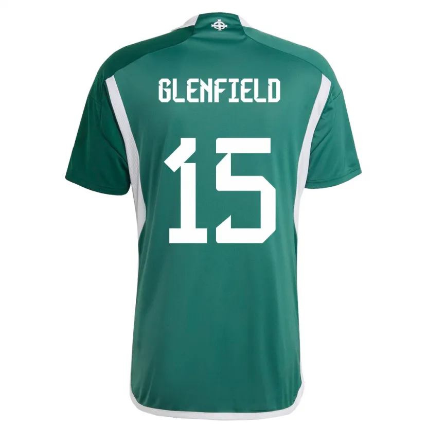 Danxen Kid Northern Ireland Sam Glenfield #15 Green Home Jersey 24-26 T-Shirt