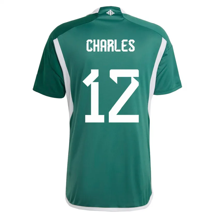 Danxen Kid Northern Ireland Pierce Charles #12 Green Home Jersey 24-26 T-Shirt