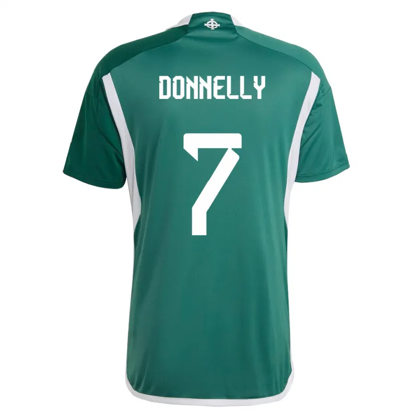 Danxen Kid Northern Ireland Caolan Donnelly #7 Green Home Jersey 24-26 T-Shirt