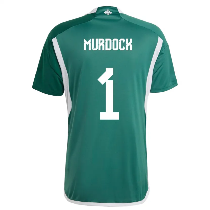 Danxen Kid Northern Ireland Will Murdock #1 Green Home Jersey 24-26 T-Shirt