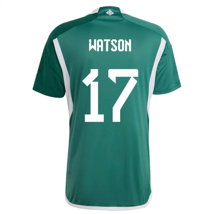 Danxen Kid Northern Ireland Alex Watson #17 Green Home Jersey 24-26 T-Shirt