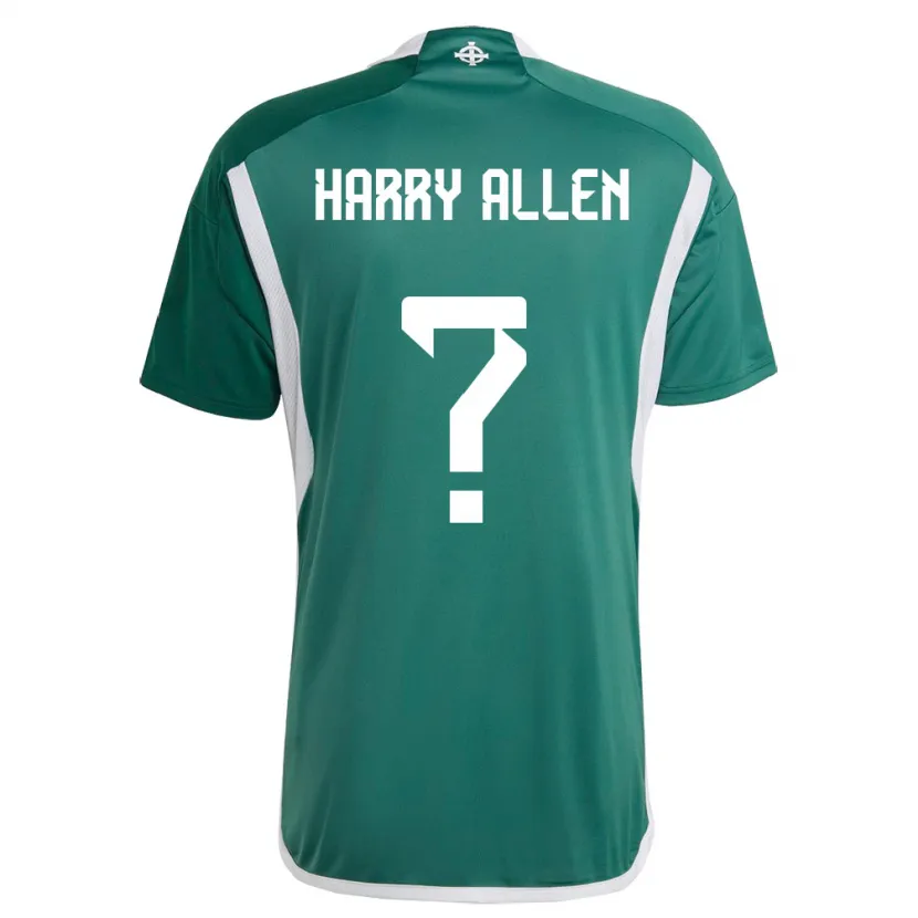 Danxen Kid Northern Ireland Harry Allen #0 Green Home Jersey 24-26 T-Shirt