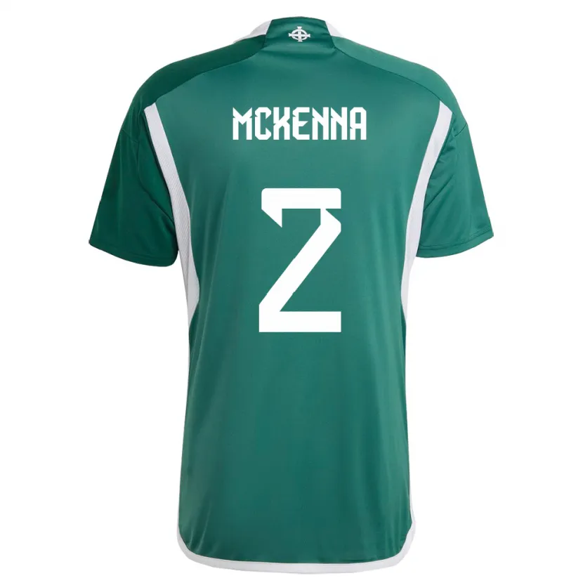 Danxen Kid Northern Ireland Rebecca Mckenna #2 Green Home Jersey 24-26 T-Shirt