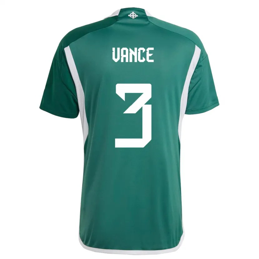 Danxen Kid Northern Ireland Demi Vance #3 Green Home Jersey 24-26 T-Shirt