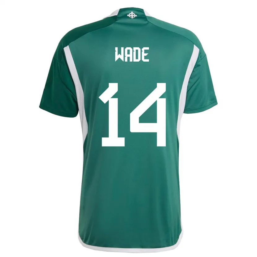 Danxen Kid Northern Ireland Lauren Wade #14 Green Home Jersey 24-26 T-Shirt