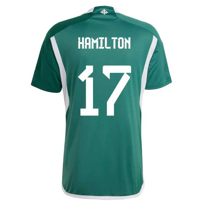 Danxen Kid Northern Ireland Caragh Hamilton #17 Green Home Jersey 24-26 T-Shirt