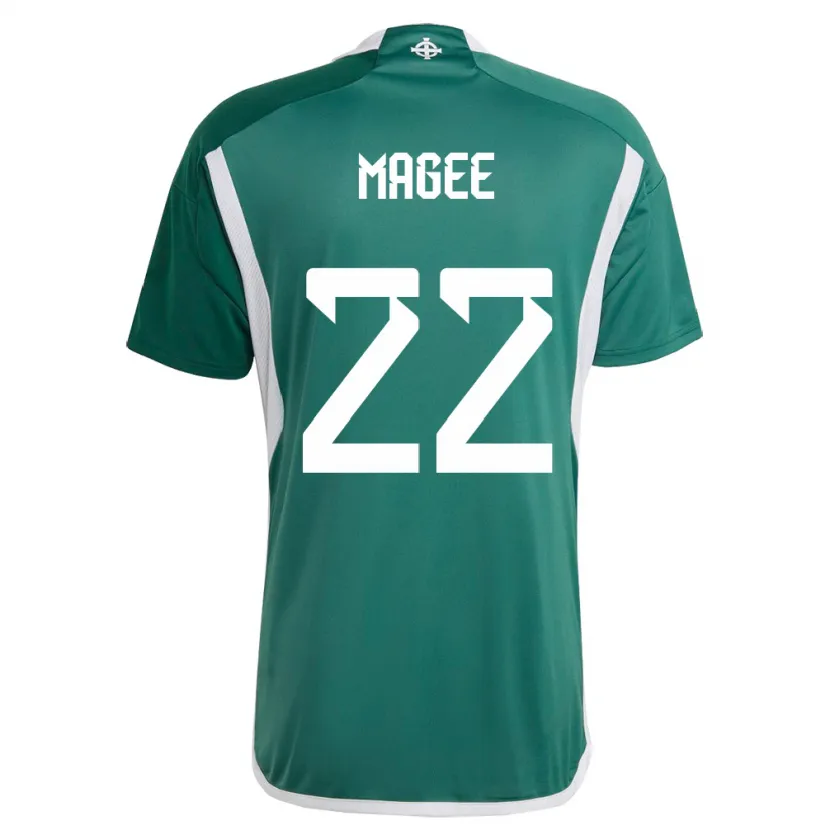 Danxen Kid Northern Ireland Abbie Magee #22 Green Home Jersey 24-26 T-Shirt