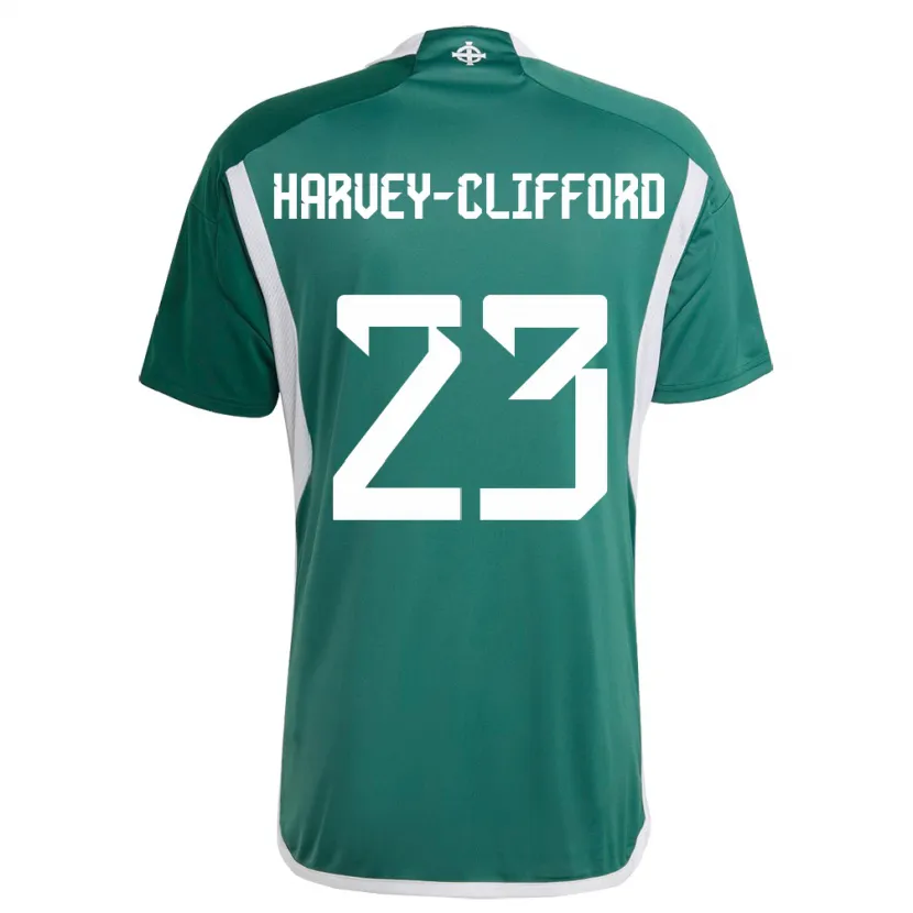 Danxen Kid Northern Ireland Maddy Harvey-Clifford #23 Green Home Jersey 24-26 T-Shirt