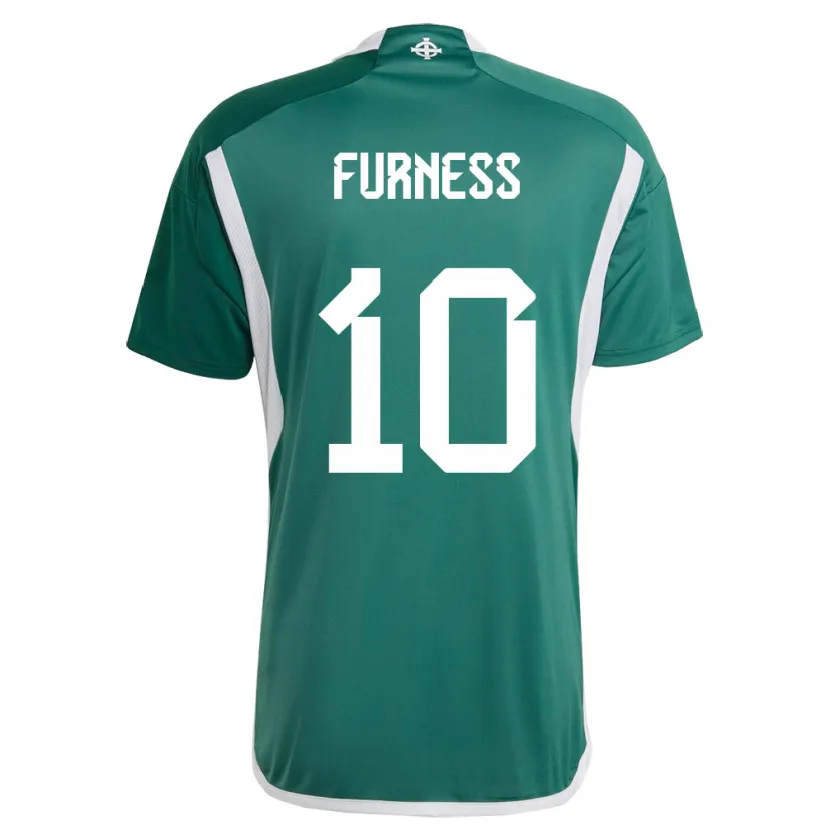 Danxen Kid Northern Ireland Rachel Furness #10 Green Home Jersey 24-26 T-Shirt