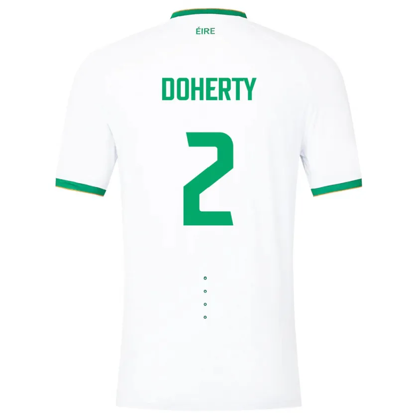 Danxen Kid Ireland Matt Doherty #2 White Away Jersey 24-26 T-Shirt