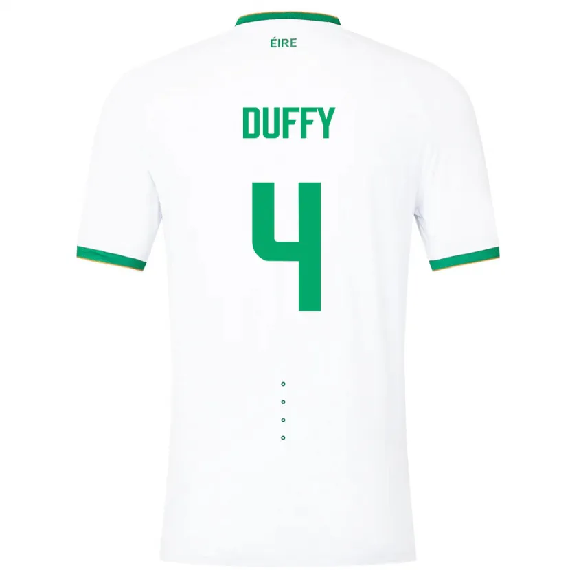 Danxen Kid Ireland Shane Duffy #4 White Away Jersey 24-26 T-Shirt