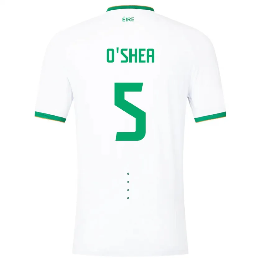 Danxen Kid Ireland Dara O'shea #5 White Away Jersey 24-26 T-Shirt