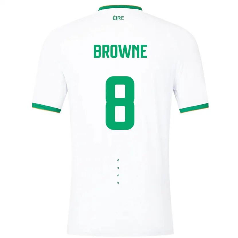 Danxen Kid Ireland Alan Browne #8 White Away Jersey 24-26 T-Shirt