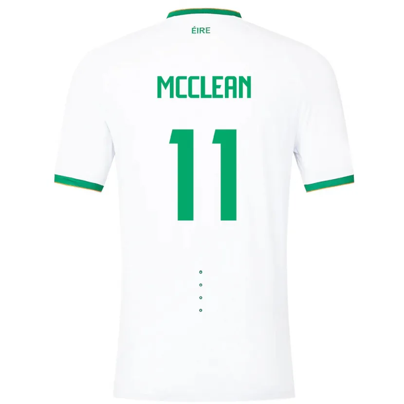 Danxen Kid Ireland James Mcclean #11 White Away Jersey 24-26 T-Shirt