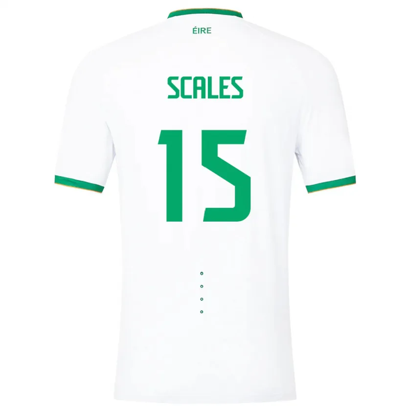 Danxen Kid Ireland Liam Scales #15 White Away Jersey 24-26 T-Shirt