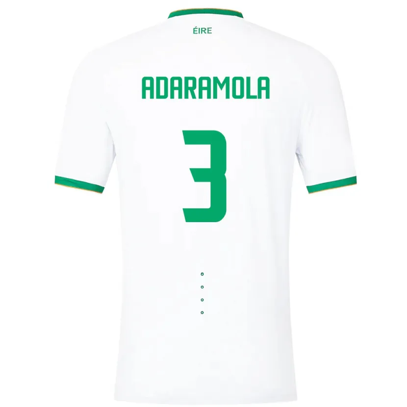 Danxen Kid Ireland Tayo Adaramola #3 White Away Jersey 24-26 T-Shirt