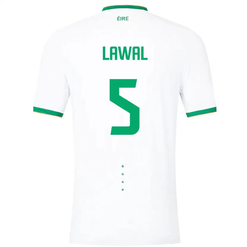 Danxen Kid Ireland Bosun Lawal #5 White Away Jersey 24-26 T-Shirt