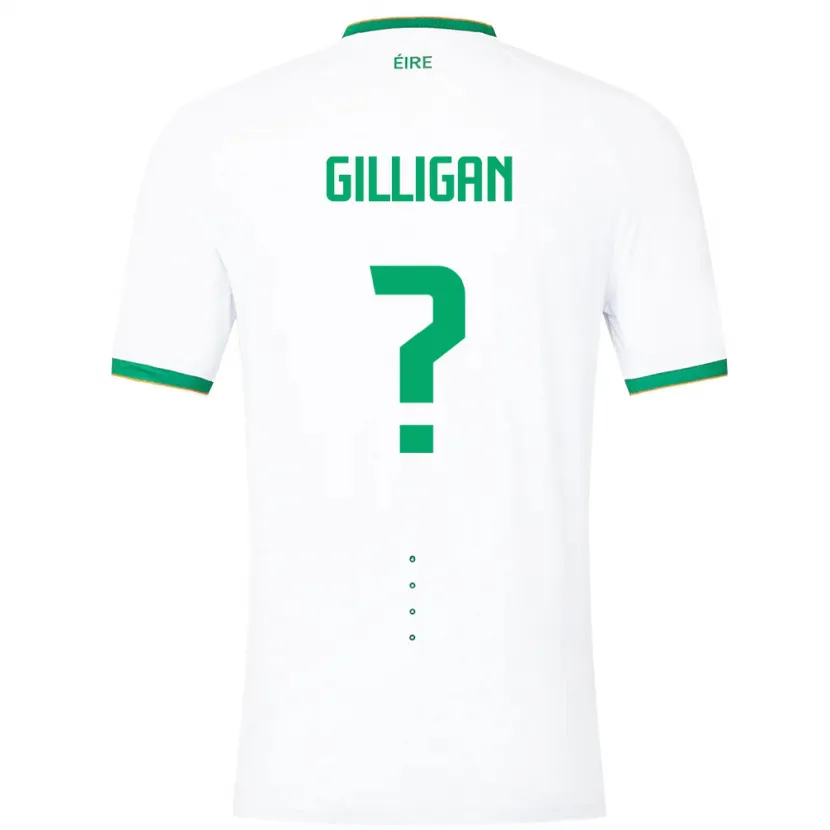 Danxen Kid Ireland Ciaran Gilligan #0 White Away Jersey 24-26 T-Shirt