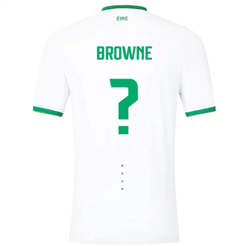 Danxen Kid Ireland Luke Browne #0 White Away Jersey 24-26 T-Shirt