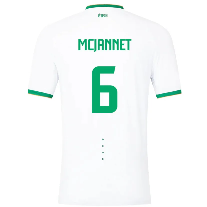 Danxen Kid Ireland Ed Mcjannet #6 White Away Jersey 24-26 T-Shirt