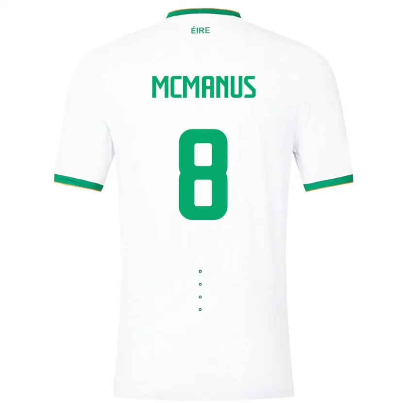 Danxen Kid Ireland James Mcmanus #8 White Away Jersey 24-26 T-Shirt