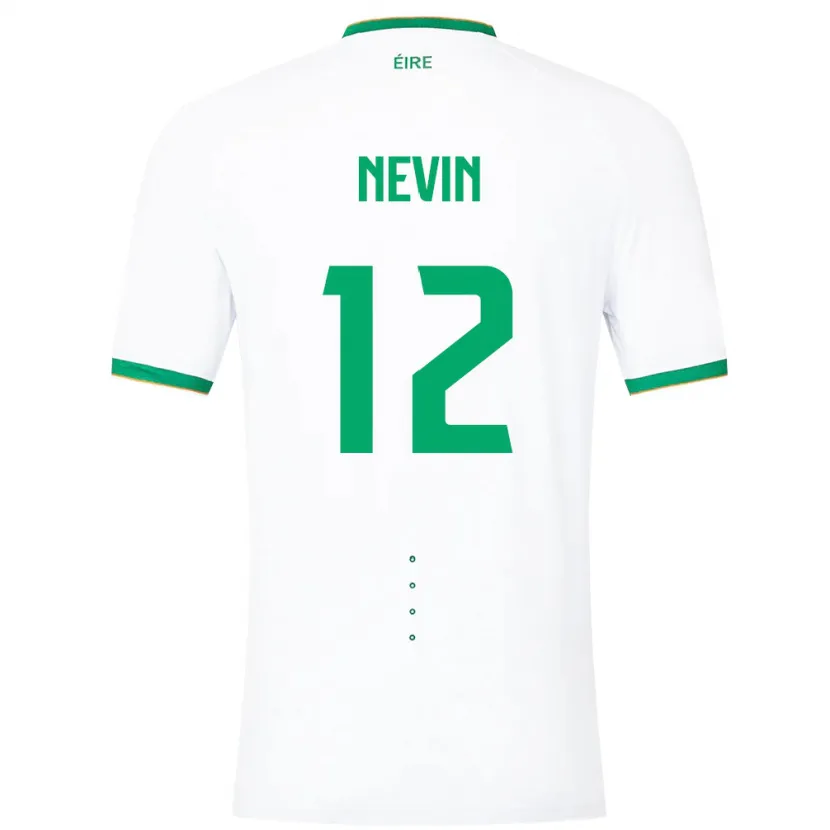 Danxen Kid Ireland Harry Nevin #12 White Away Jersey 24-26 T-Shirt