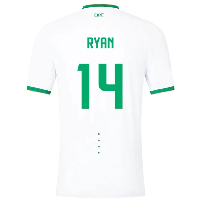 Danxen Kid Ireland John Ryan #14 White Away Jersey 24-26 T-Shirt