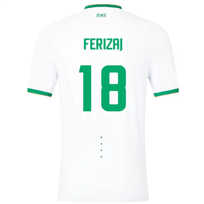 Danxen Kid Ireland Justin Ferizaj #18 White Away Jersey 24-26 T-Shirt