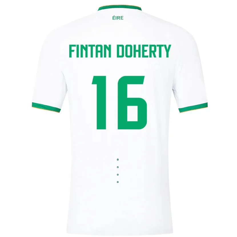 Danxen Kid Ireland Fintan Doherty #16 White Away Jersey 24-26 T-Shirt