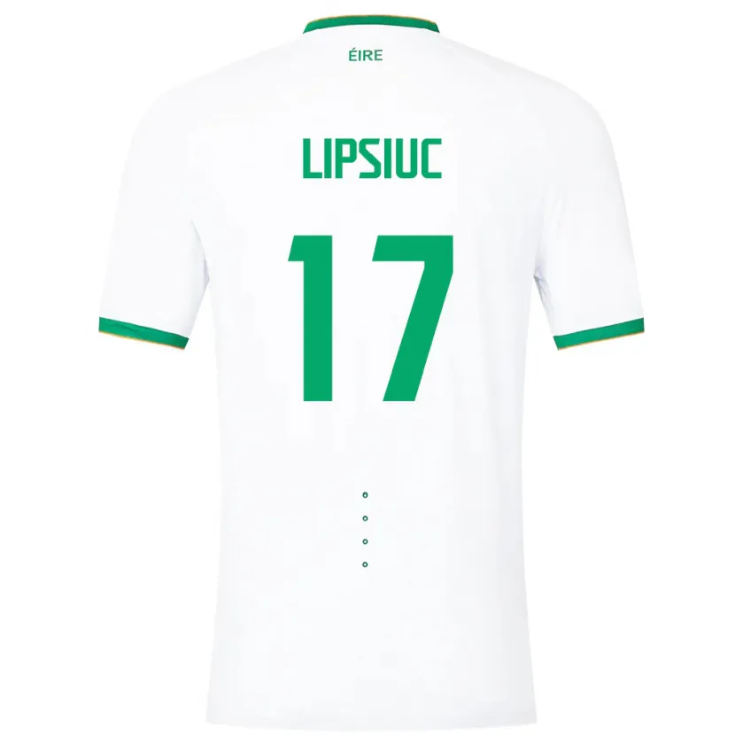 Danxen Kid Ireland Darius Lipsiuc #17 White Away Jersey 24-26 T-Shirt