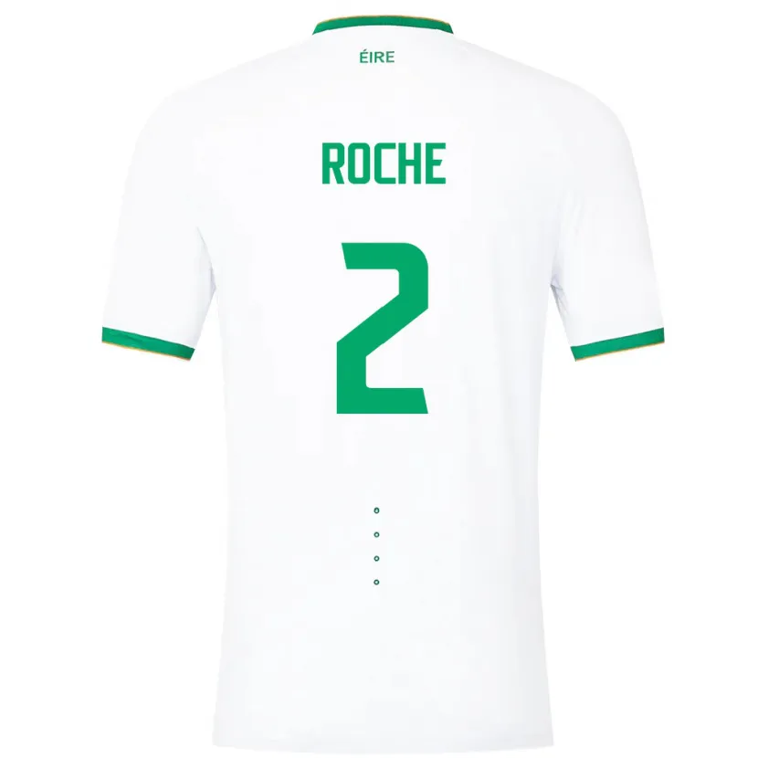 Danxen Kid Ireland James Roche #2 White Away Jersey 24-26 T-Shirt