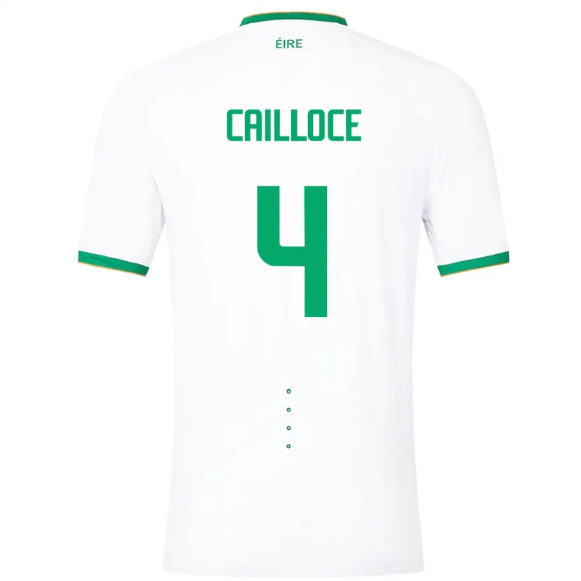 Danxen Kid Ireland Luca Cailloce #4 White Away Jersey 24-26 T-Shirt