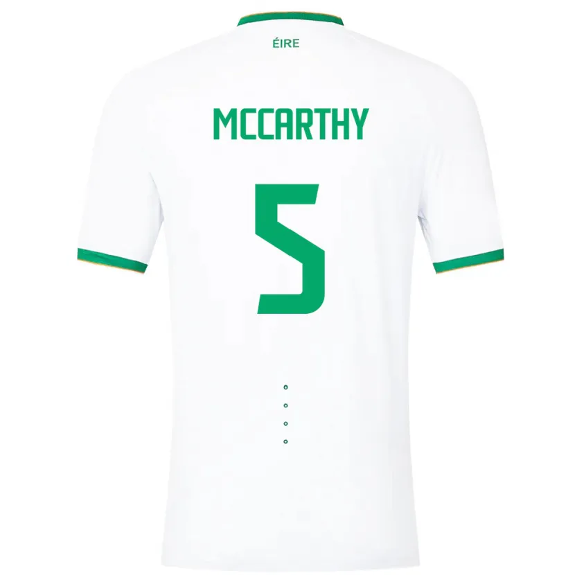 Danxen Kid Ireland Taylor Mccarthy #5 White Away Jersey 24-26 T-Shirt