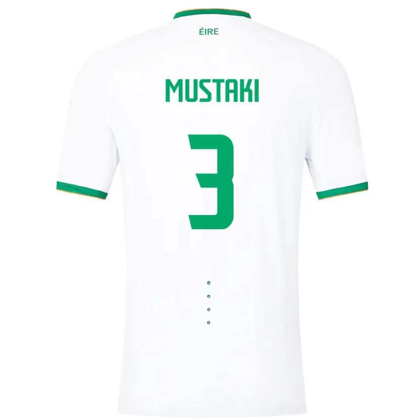 Danxen Kid Ireland Chloe Mustaki #3 White Away Jersey 24-26 T-Shirt